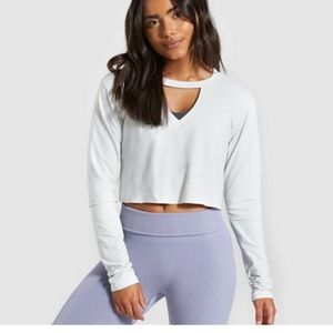 GYM SHARK Long Sleeve Crop Top Sz Sz Medium